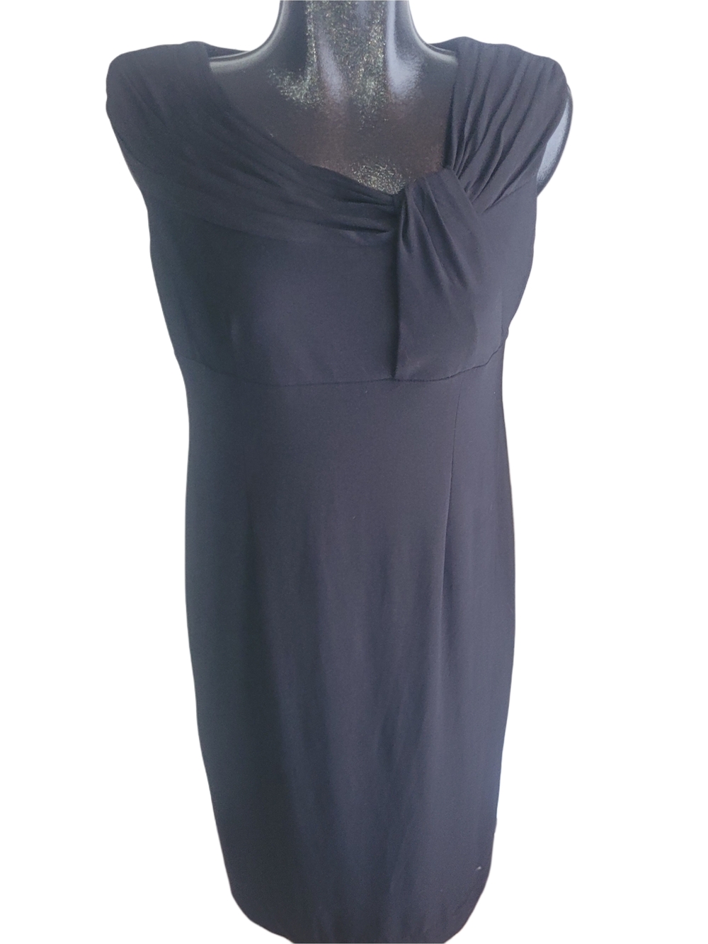 Dressbarn Classic Black Sleeveless Sheath Dress Size 14